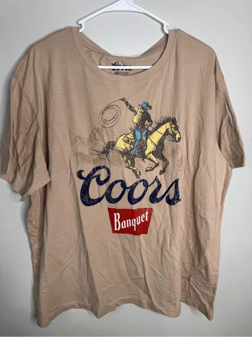 Coors Banquet Western Graphic Tee - Tan